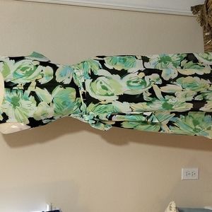 Evan Piccone black Label sleeveless floral midi dress 6